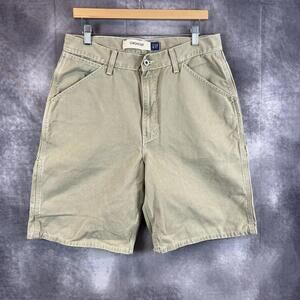 Vintage GAP‎ Shorts Mens 33 Carpenter Canvas Cotton Beige Y2K